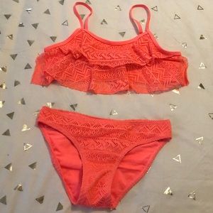 coral swimsuit!!